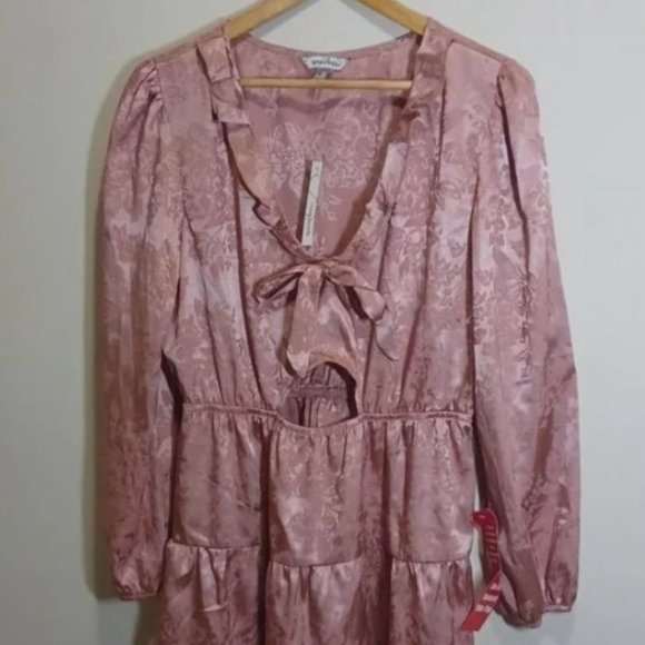 Speechless Pink  Long Sleeve Dress - Picture 3 of 6